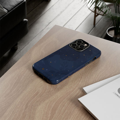 Subtle Navy Florals  - Tough Phone Case