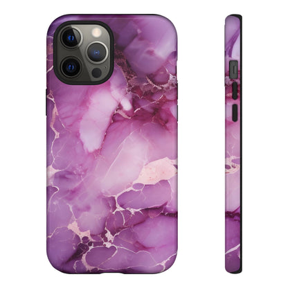 Purple Marble Tough Phone Case