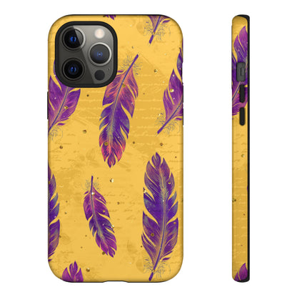 Purple Feathers  - Tough Phone Case