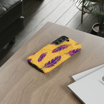 Purple Feathers  - Tough Phone Case