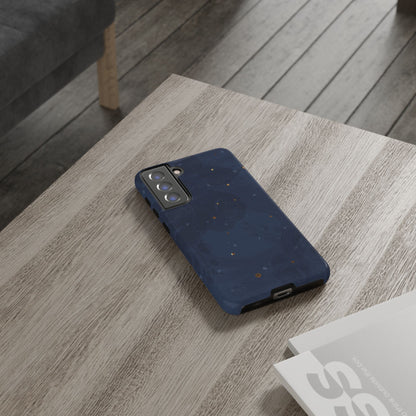 Subtle Navy Florals  - Tough Phone Case
