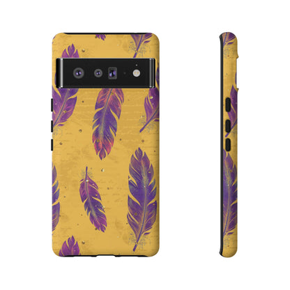 Purple Feathers  - Tough Phone Case