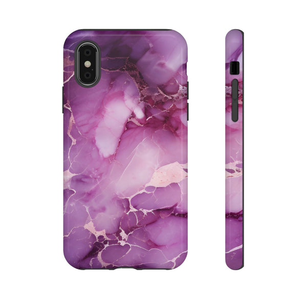 Purple Marble Tough Phone Case