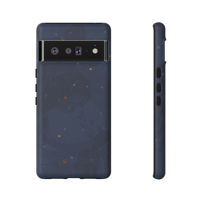 Subtle Navy Florals  - Tough Phone Case