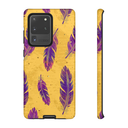 Purple Feathers  - Tough Phone Case