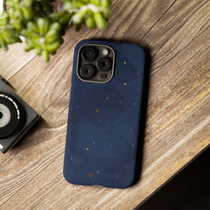Subtle Navy Florals  - Tough Phone Case