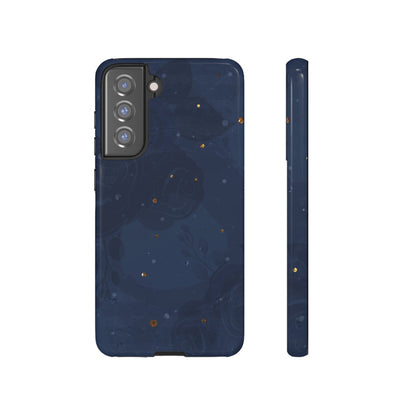 Subtle Navy Florals  - Tough Phone Case