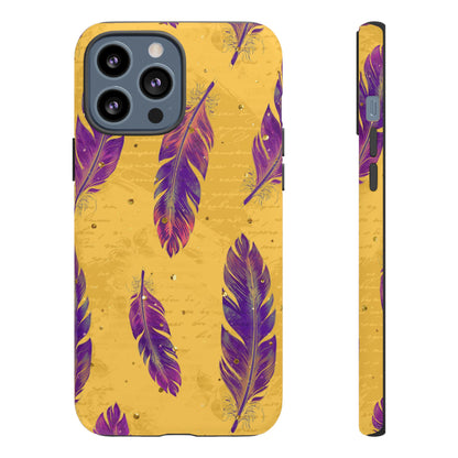 Purple Feathers  - Tough Phone Case