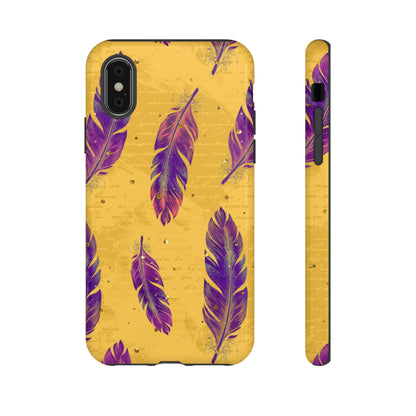 Purple Feathers  - Tough Phone Case