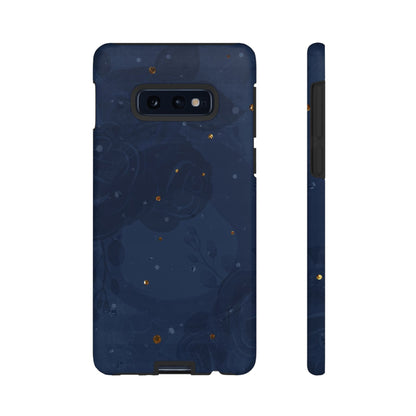 Subtle Navy Florals  - Tough Phone Case
