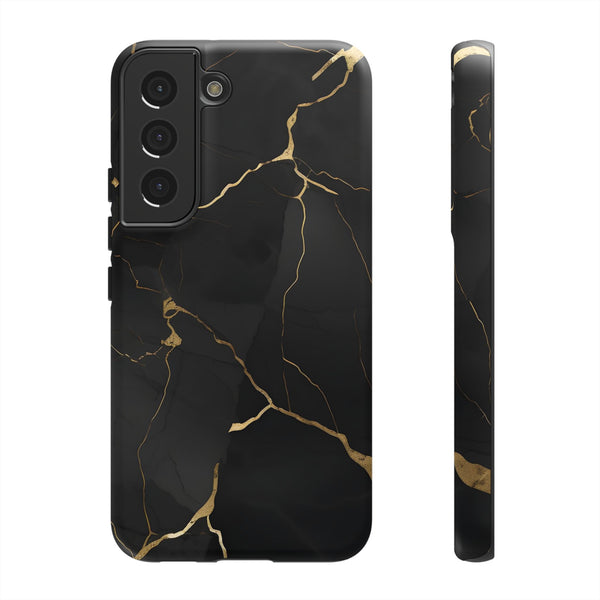 Black Marble  - Tough Phone Case