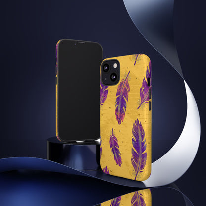 Purple Feathers  - Tough Phone Case