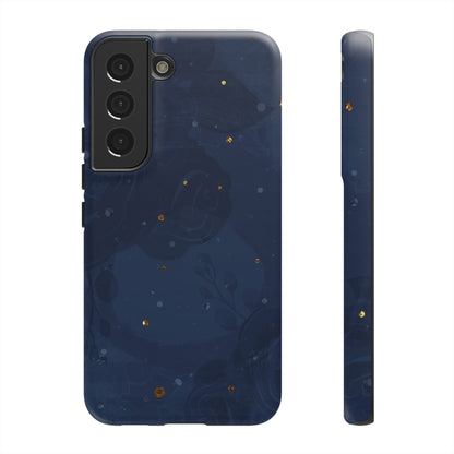 Subtle Navy Florals  - Tough Phone Case
