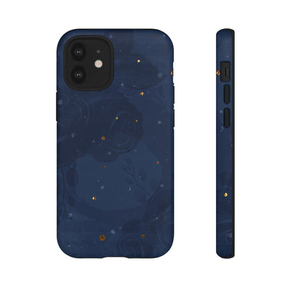 Subtle Navy Florals  - Tough Phone Case