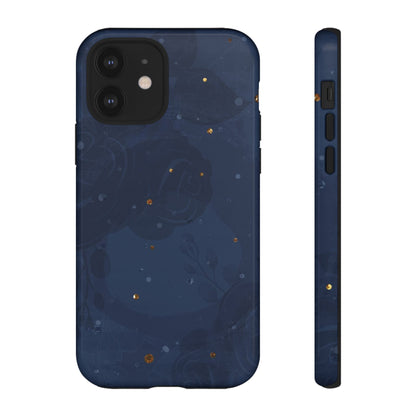 Subtle Navy Florals  - Tough Phone Case