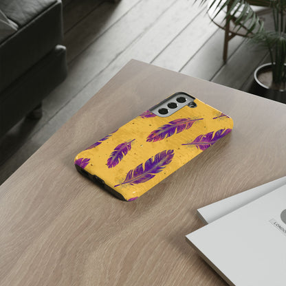 Purple Feathers  - Tough Phone Case