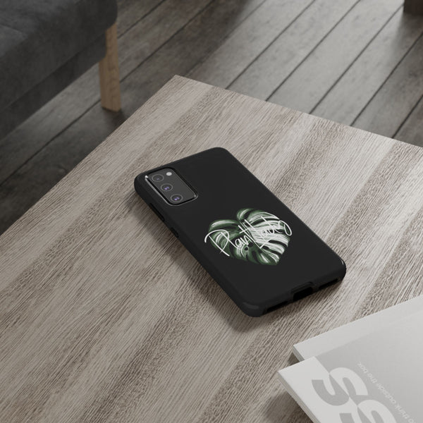 Monstera Albo Plant Lady  - Tough Phone Case