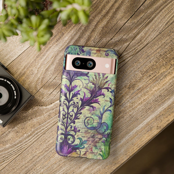 Purple Swirly Fun Tough Phone Case