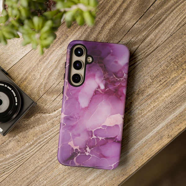 Purple Marble Tough Phone Case