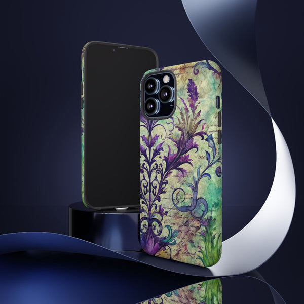 Purple Swirly Fun Tough Phone Case