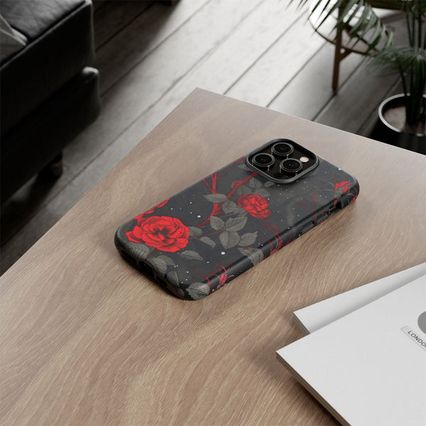 Dark Red Roses  - Tough Phone Case