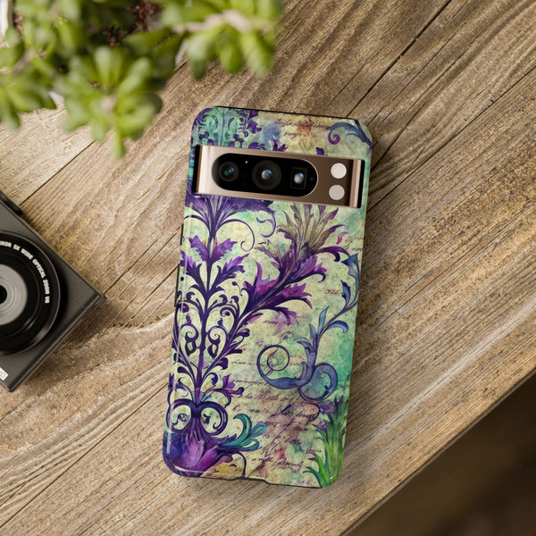 Purple Swirly Fun Tough Phone Case