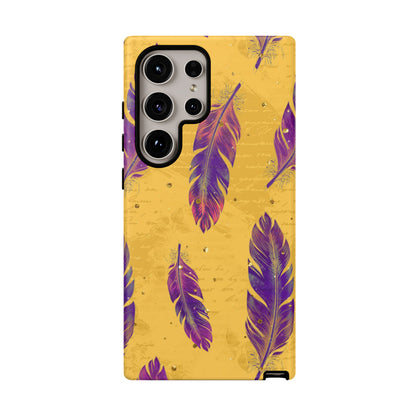 Purple Feathers  - Tough Phone Case