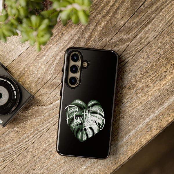 Monstera Albo Plant Lady  - Tough Phone Case