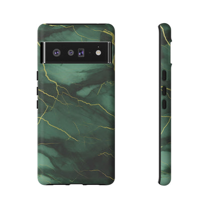 Hunter Green Marble  - Tough Phone Case
