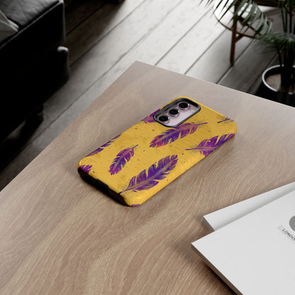 Purple Feathers  - Tough Phone Case