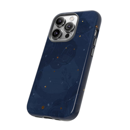 Subtle Navy Florals  - Tough Phone Case