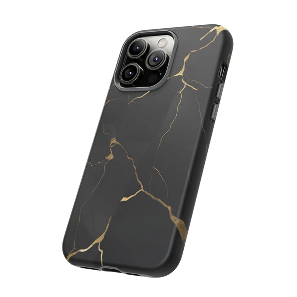 Black Marble  - Tough Phone Case