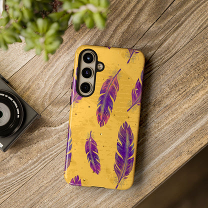 Purple Feathers  - Tough Phone Case
