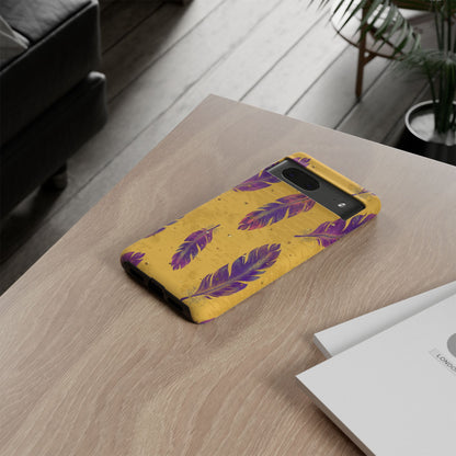 Purple Feathers  - Tough Phone Case
