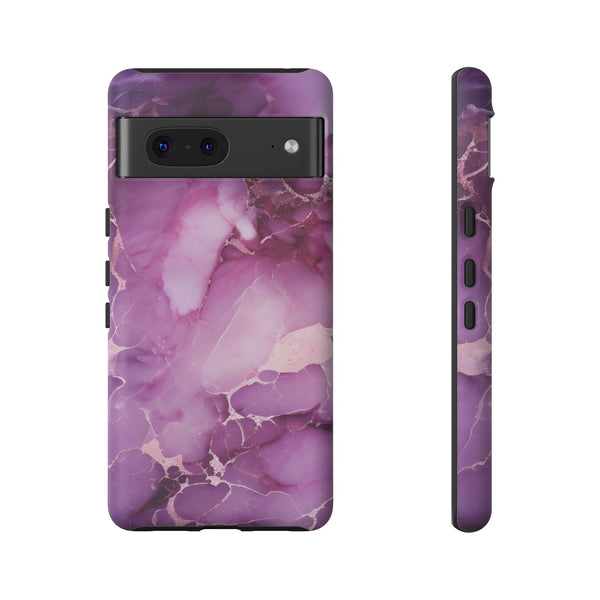 Purple Marble Tough Phone Case