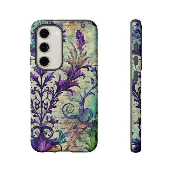 Purple Swirly Fun Tough Phone Case