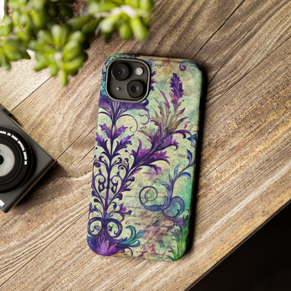 Purple Swirly Fun Tough Phone Case