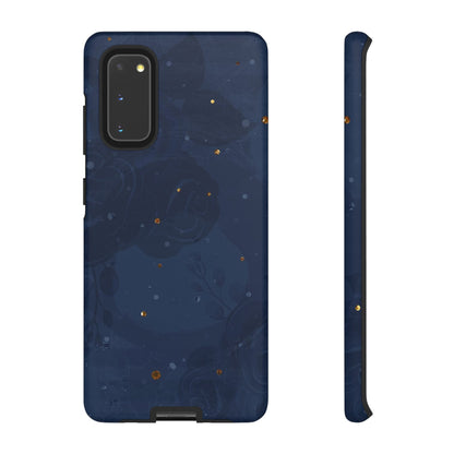 Subtle Navy Florals  - Tough Phone Case