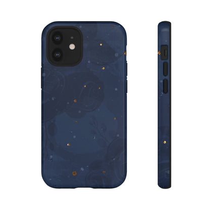 Subtle Navy Florals  - Tough Phone Case
