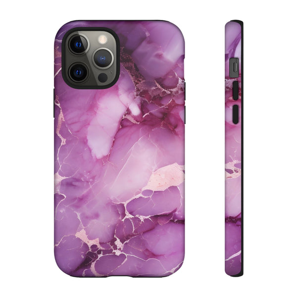 Purple Marble Tough Phone Case