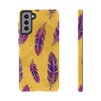Purple Feathers  - Tough Phone Case