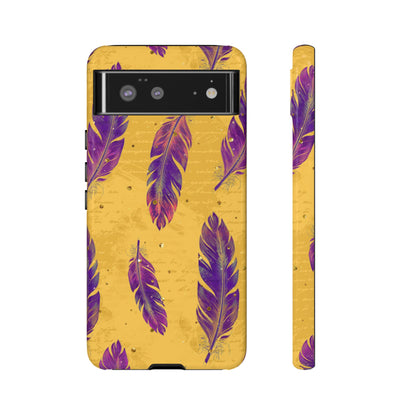 Purple Feathers  - Tough Phone Case