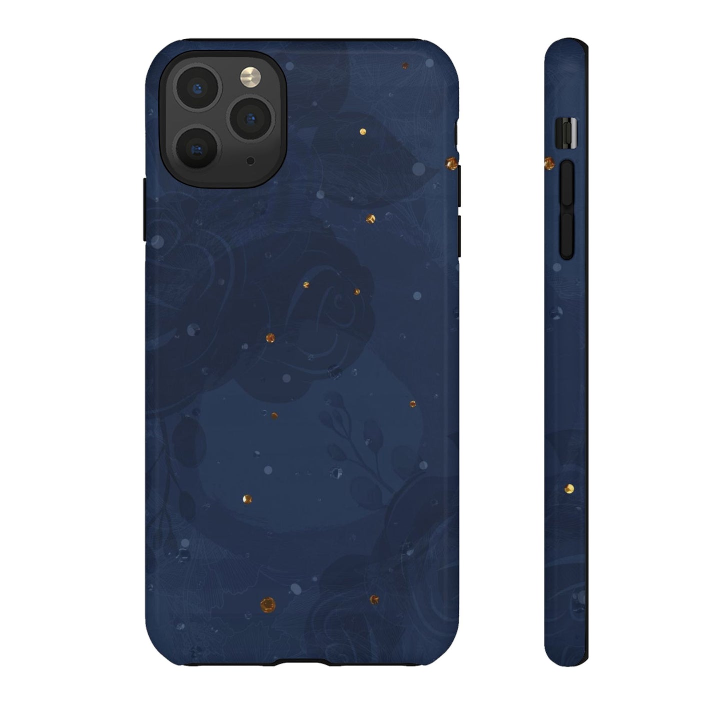 Subtle Navy Florals  - Tough Phone Case