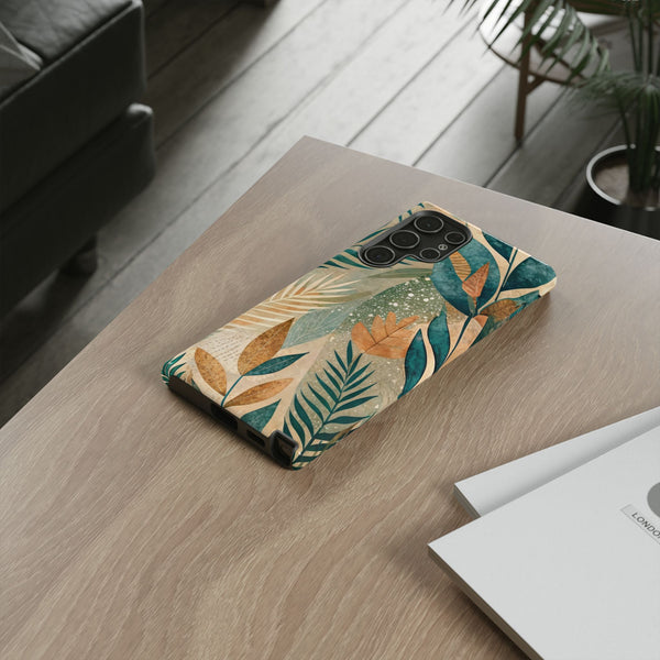 Boho Leaves Tough Phone Case