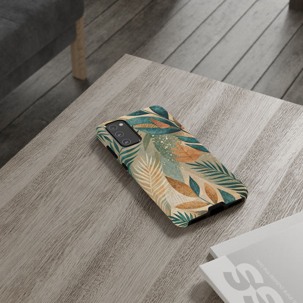 Boho Leaves Tough Phone Case