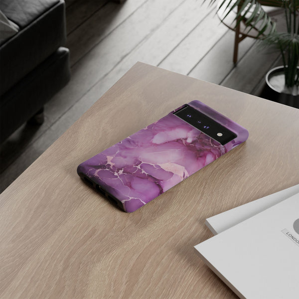 Purple Marble Tough Phone Case