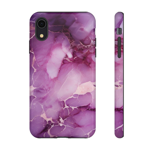 Purple Marble Tough Phone Case