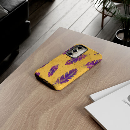 Purple Feathers  - Tough Phone Case