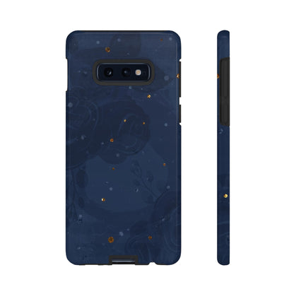 Subtle Navy Florals  - Tough Phone Case