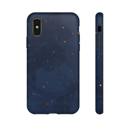 Subtle Navy Florals  - Tough Phone Case